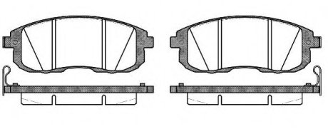 Колодки тормозные дисковые передние Nissan Cube 1.5 07-,Nissan Cube 1.6 07- (P39 WOKING P393314 (фото 1)