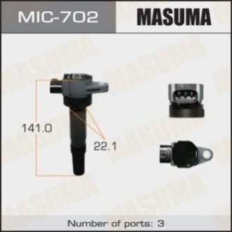 Котушка запалювання, SX4_ RW-416-3_M16A - Masuma MIC702 (фото 1)