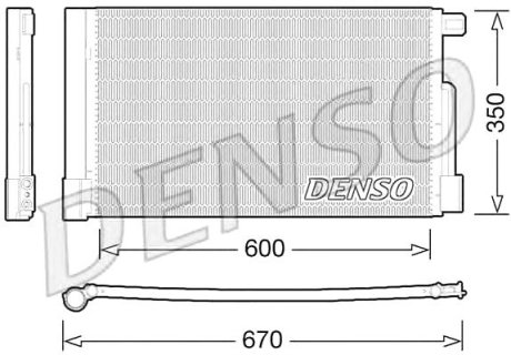 Конденсер кондиціонера Denso DCN01004 (фото 1)