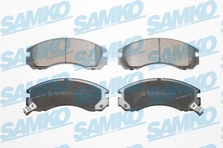Комплект тормозных колодок, дисковый тормоз - Samko 5SP578