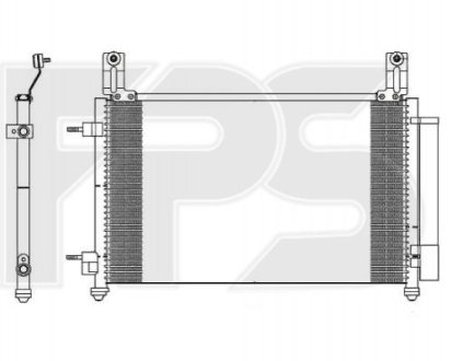 Конденсатор кондиціонера FP 22 K59-X HCC FP22K59X (фото 1)