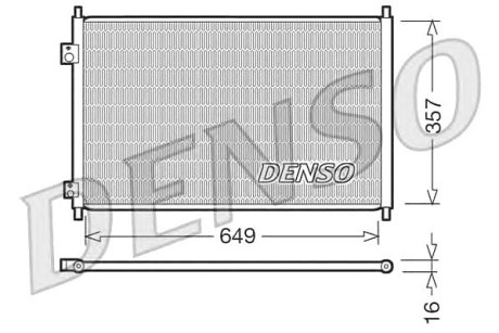 Радиатор кондиционера Denso DCN40008