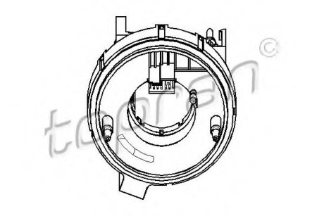 Кольцо с контактной пластиной 1J0959653C Topran (Hans Pries) 112409 (фото 1)