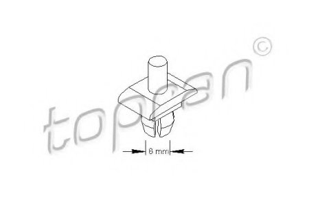 TOPRAN - Hexagon nut zinc coated Topran (Hans Pries) 102662