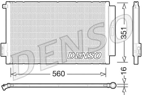 Радіатор кондиціонера Denso DCN09043 (фото 1)