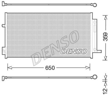 Радиатор кондиционера Denso DCN06016
