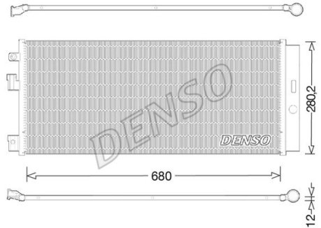Радиатор кондиционера Denso DCN20023
