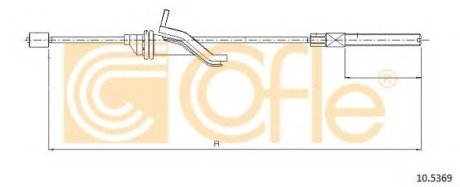 Трос, стояночная тормозная система - COFLE 105369