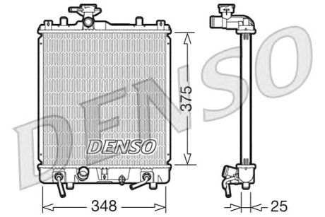 Радиатор охлаждения SUZUKI IGNIS_WAGON R+ 00- - Denso DRM47009 (фото 1)