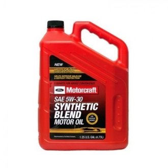 Масло моторное Motorcraft Synthetic Blend 5W-30 (4,73 л) FORD Xo5w305q3sp