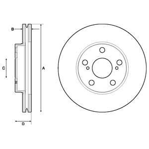 Тормозной диск.комплект 2шт. DELPHI BG4711C (фото 1)
