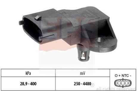 Датчик давления выпускных газов Volvo S60/S80/V40/V60 2.0 13- EPS 1993357 (фото 1)