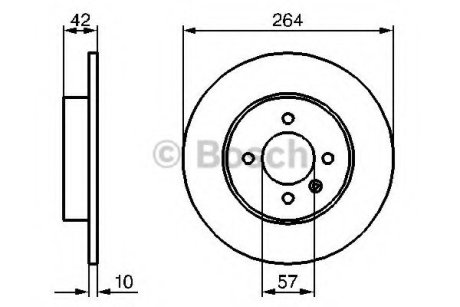 Тормозной диск - Bosch 0986479B85 (фото 1)