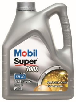 Масло моторное MOBIL Super 3000 FE / 5W-30 / 4 л. / (ACEA A5/B5, Ford WSS-M2C913-C) MOBIL Mobil 1 151528
