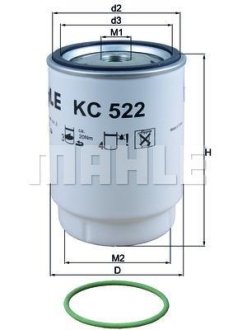 Фильтр топливный сепаратора - KNECHT KC522D