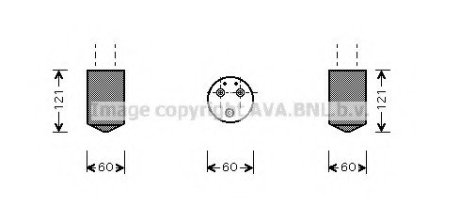 DWD043_=GR931359 [96320092] !осушитель конд. _ Daewoo Matiz 98-00 - QUALITY COOLING AVA Cooling Systems DWD043 (фото 1)