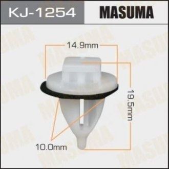 Кліпса автомобільна (автокріплення) (упаковка 50 шт, ціна за 1 шт) - Masuma KJ1254 (фото 1)