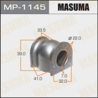 Втулка стабілізатора _front_ HONDA_ JAZZ 2004- [уп.2] - Masuma MP1145 (фото 1)