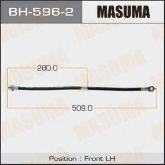 Шланг тормозной T- _front_ RX350 GGL15L LH - Masuma BH5962 (фото 1)