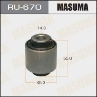 Сайлентблок заднего нижнего поперечного рычага - Masuma RU670