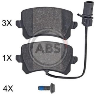 A.B.S. - комплект тормозных колодок, дисковый тормоз A.B.S 35132