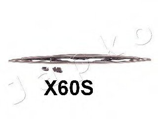 Щетка стеклоочистителя L=600мм со спойлером Kia/Hyundai/Ford/Citroen/Honda/MB/PSA JAPKO SJX60S (фото 1)