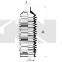 Пыльник рулевого механизма (GKN) Spidan 84035 (фото 1)