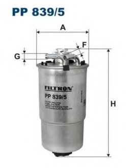 Фильтр топлива PP 839/5 FILTRON PP8395