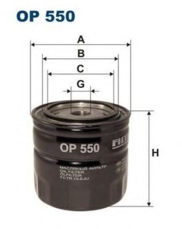 Фільтр масляний OP 550 FILTRON OP550 (фото 1)