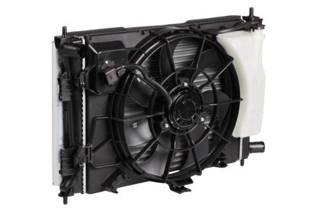 Блок охлаждения (радиатор+конденсер+вентилятор) Hyundai Solaris/Kia Rio (10-) MT LUZAR LRK 08L4 (фото 1)