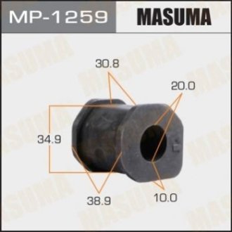 Втулка стабілізатора переднього Mitsubishi L200 (-08), Pajero Sport (-09) (Кратно 2 шт) Masuma MP1259 (фото 1)