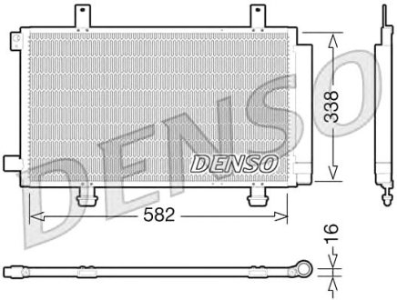 Радиатор кондиционера Denso Dcn47002