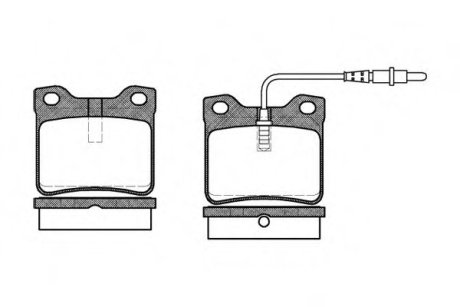 Колодки тормозные дисковые WOKING P221302 (фото 1)
