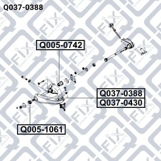 Рычаг передн верхн l KIA K2500 II 07.2004-/K2700 III 07.2004- Q-FIX Q037-0388