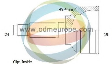 - 12-090270_шрус 24/49mm/19 p-107 1,0-1,4hdi ODM-MULTIPARTS 12090270 (фото 1)