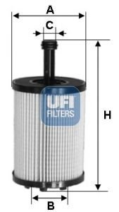 Масляный фильтр UFI 25.197.00 (фото 1)