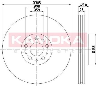 Тормозной диск Kamoka 103294