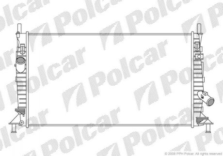 Радіатор охолодження Ford Focus C-Max 2.0TDCi 03- POLCAR 3202082