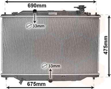 Радиатор охлождения MAZDA CX-5 Van Wezel 27002270 (фото 1)