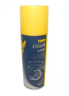 Смазка белая синтетическая для вело/мото цепей Chain Lube (аэрозоль), 200мл. Mannol 7901