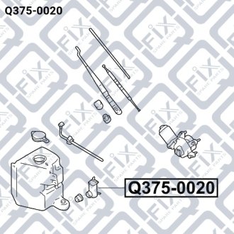 Мотор омивача скла Q-FIX Q375-0020 (фото 1)