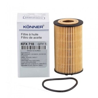 Фільтр оливний (картридж) KӦNNER KFX-718 (фото 1)