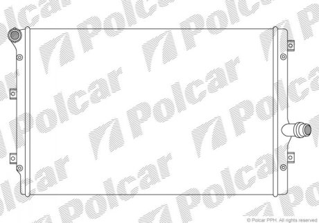 Радиатор охлаждения POLCAR 133108A4