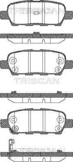 Тормозные колодки для дисковых тормозов TRISCAN 8110 14022