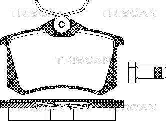 Тормозные колодки для дисковых тормозов TRISCAN 8110 10864