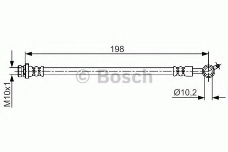 Тормозной шланг Bosch 1987481713 (фото 1)