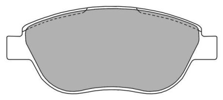 Комплект гальмівних колодок, дискове гальмо Fremax FBP-1219