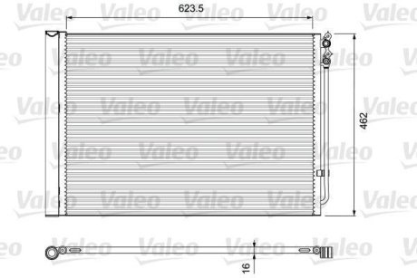 Радіатор кондиціонера VAL VALEO 814410