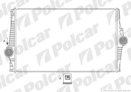 Радіатори повітря (Інтеркулери) POLCAR 9090J8-1 (фото 1)