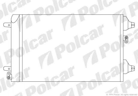 Радиатор кондиционера POLCAR 9550K8C1S (фото 1)